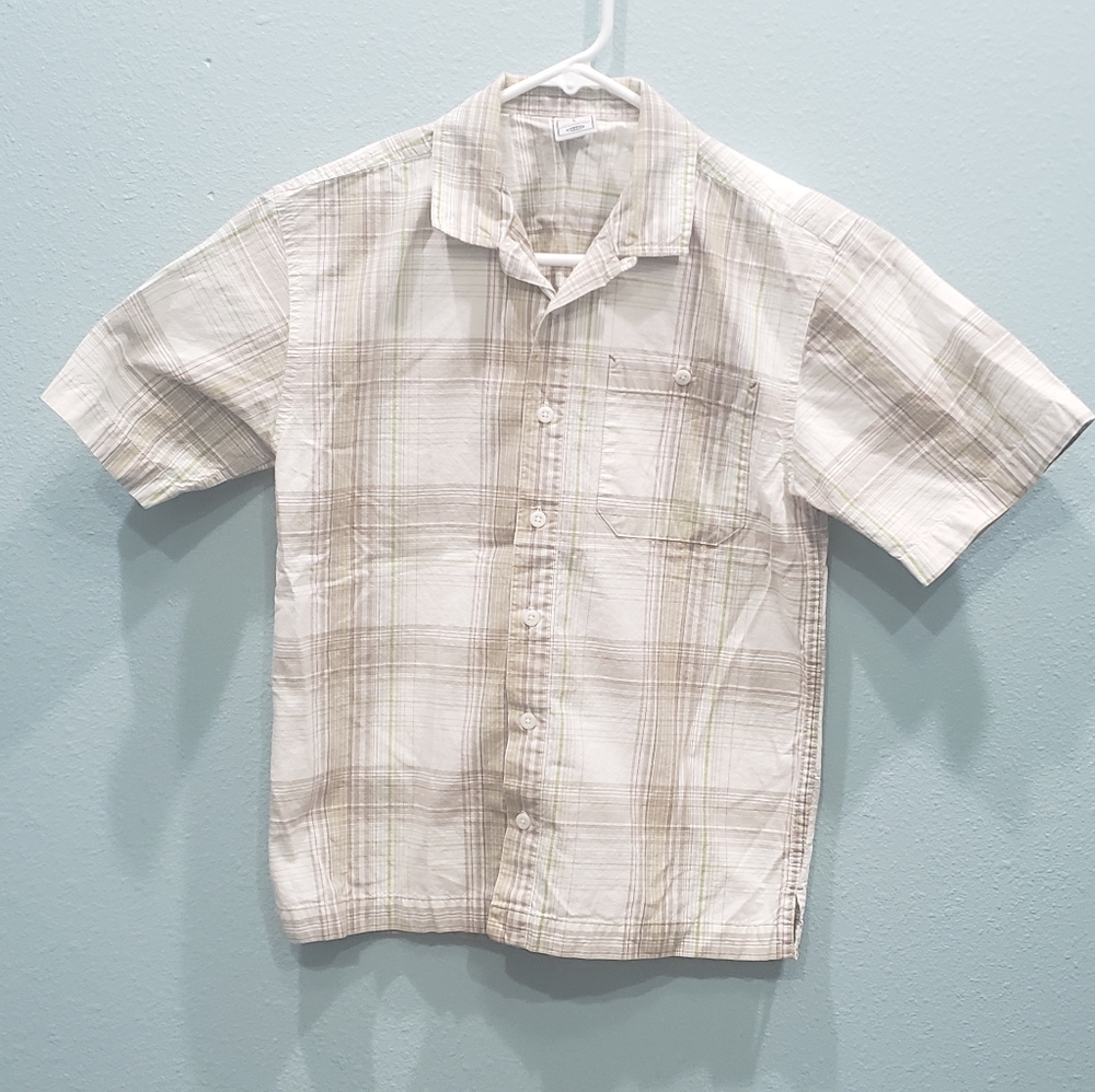 Boys Old Navy Plaid Button Shirt, 10/12